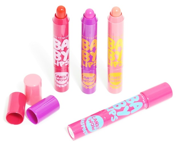 maybelline new york baby lips candy wow Raspberry Tangy, Mixed Berry Bubblegum, Cherry Jellybean and Peach Lollipops watches review