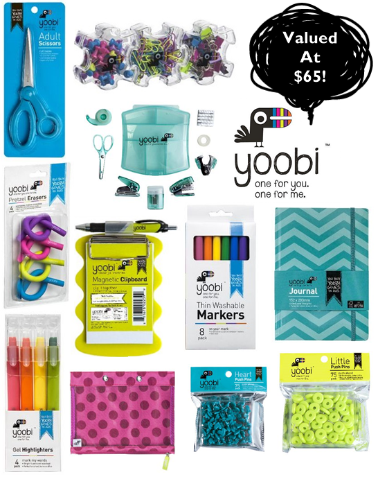 yoobi tried and tested blog giveaway